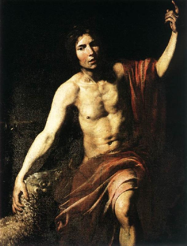 VALENTIN DE BOULOGNE St John the Baptist wet Sweden oil painting art